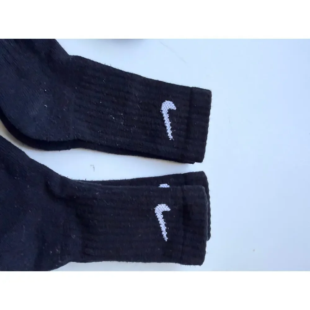 Nike & Puma Sock Bundle - Black & White Athletic Performance Youth XS